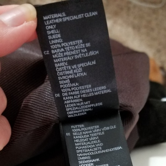 🍺EUC🍺 H&M DARK BROWN SUEDE BLAZER JACKET - Picture 7 of 8